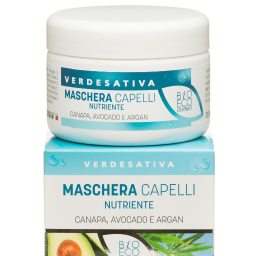 Maschera capelli nutriente canapa, avocado e argan - 5731