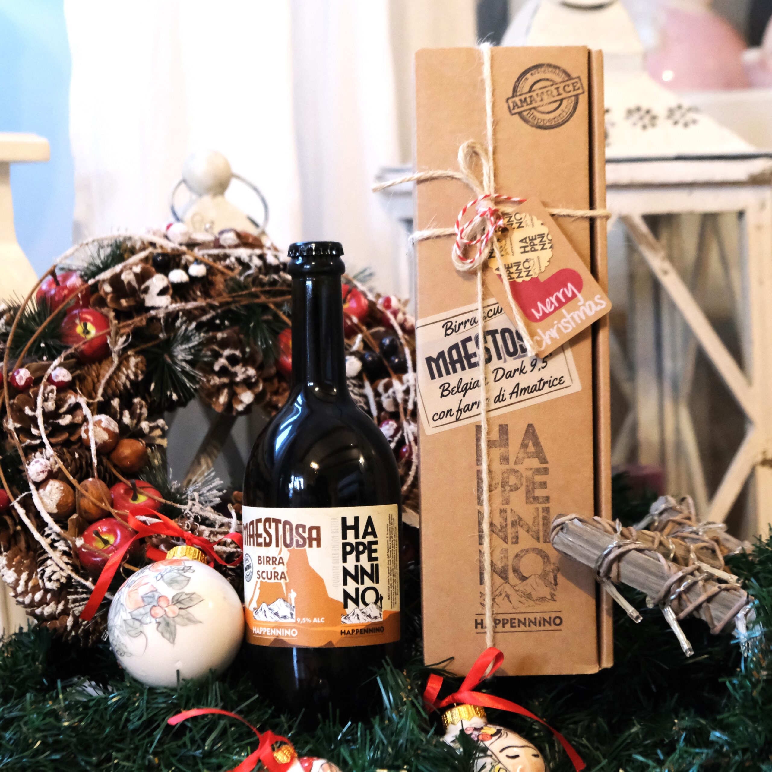 MAESTOSA BIRRA SCURA BELGIAN DARK 75cl MONOSCATOLA REGALO