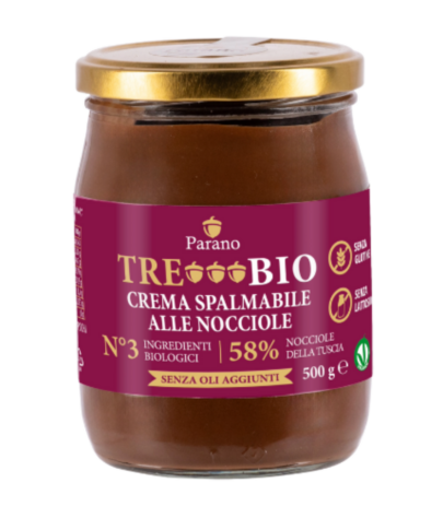 TreBio - crema di nocciole al cacao - barattolo 500g